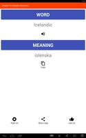 English - Icelandic Dictionary скриншот 3