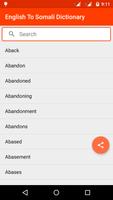 English To Somali Dictionary پوسٹر