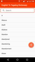 English To Tagalog Dictionary imagem de tela 2