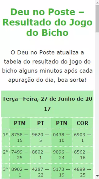 Deu No Poste - Resultado do Jogo do Bicho (podcast) - Deu no Poste Hoje