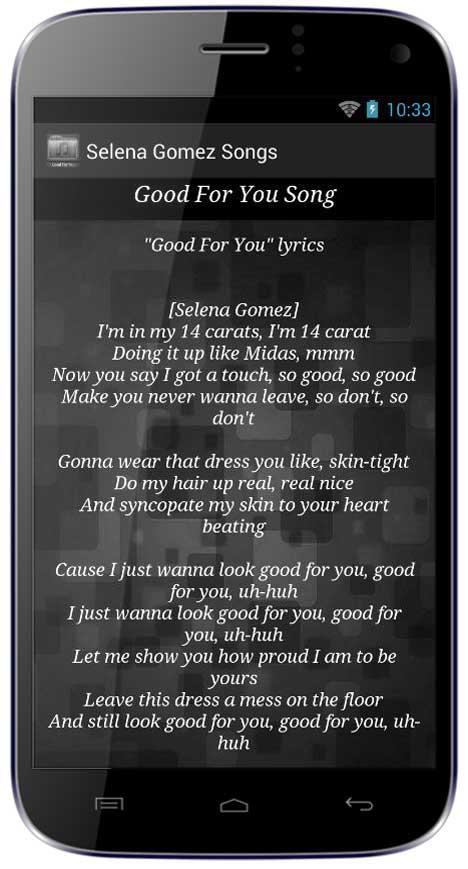 Good For You Song Lyrics For Android Apk Download