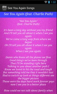 See You Again Song Lyrics For Android Apk Download