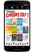 Happy National Cousins Day plakat