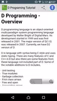 Learn D programming language imagem de tela 1