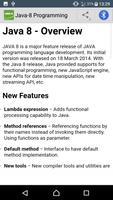 برنامه‌نما Learn Java 8 | Java-8 Tutorials عکس از صفحه