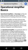 Learn Operational Amplifiers تصوير الشاشة 1