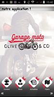 Garage Moto Olive & Co Affiche