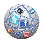 社会化媒体应用程序在一个地方 图标