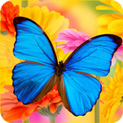 Blue Butterfly Wallpapers HD: Live Background HD آئیکن