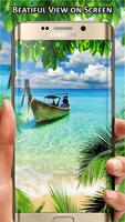 Tropical Backgrounds HD Beach Live Wallpaper Free ภาพหน้าจอ 2