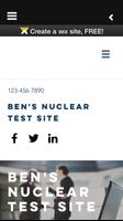 Ben's Nuclear Test Site Affiche