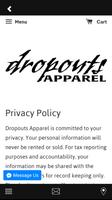 Dropouts Apparel captura de pantalla 3