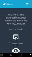 Hitleap Get free website traff الملصق