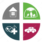 Insurance Companies Auto Mobil biểu tượng