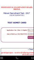Patwari admit card Affiche