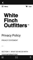 White Finch Outfitters Ekran Görüntüsü 1