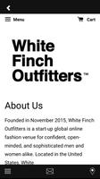White Finch Outfitters Affiche