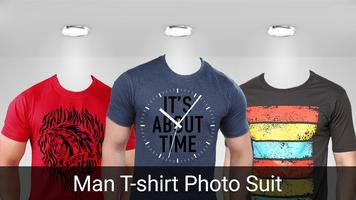 Man T-shirt Photo Suit پوسٹر