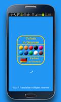 Apprenez couleurs en allemand Affiche