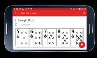 Classement des mains de poker capture d'écran 1