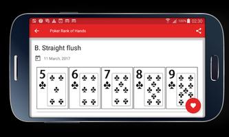 Ranking van pokerhanden screenshot 1