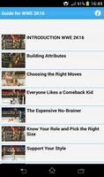 Guide for WWE 2K16 GamePlay تصوير الشاشة 3