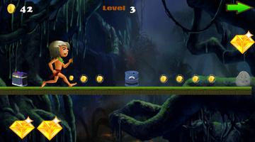 Jungle Kid Run - free اسکرین شاٹ 1