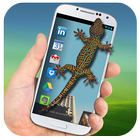Lizard on Phone 3D Funny Joke – Scary Gecko Prank icon
