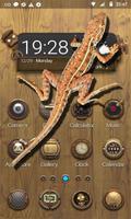 Lizard on Phone 3D Funny Joke – Scary Gecko Prank poster