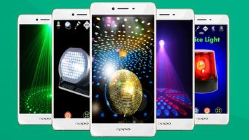 Disco Light with Flashlight Affiche