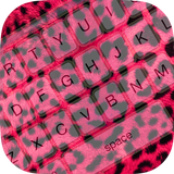 Pink Cheetah Keyboard Theme आइकन