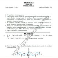 CBSE SAMPLE PAPERS -MATHS ภาพหน้าจอ 1