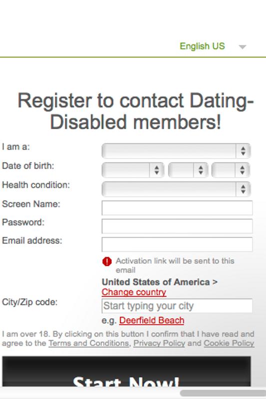 Disabled dating android app