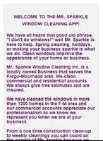Mr Sparkle Window Cleaning скриншот 1