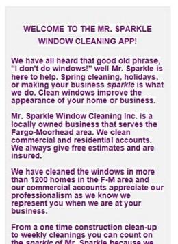 Mr Sparkle Window Cleaning Apk تحميل مجاني أعمال تطبيق لأندرويد Mr Sparkle Window Cleaning الملصق Apk تصوير الشاشة