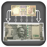 Change Notes Rs 500, 1000 biểu tượng