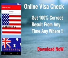 Online visa checking Software 100 % Result poster
