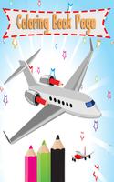 Poster Airplane Coloring Book