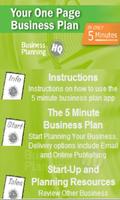 Business Plan in 5 Minutes تصوير الشاشة 1