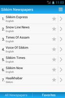 Sikkim Newspapers โปสเตอร์