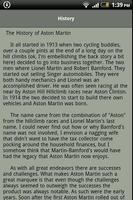 Aston Martin Encyclopedia capture d'écran 1