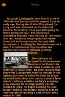 برنامه‌نما Lamborghini Encyclopedia عکس از صفحه