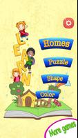 kids learning zoo animal with  Plakat