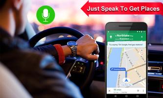GPS Voice Maps Navigation–Driving Route Direction capture d'écran 1