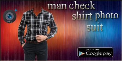 Man Check Shirt Photo capture d'écran 2