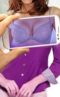 Girl Cloth Scanner Prank Plakat