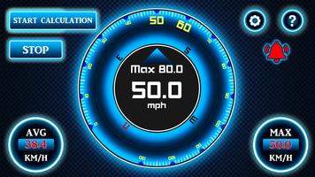 スピードメーターGPS Pro - スピードカメラ -スピードメーター アプリ. スピードトラッカー ポスター