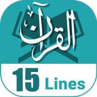 Quran 15 lines (Hafizi Quran) icône