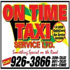 On time taxi icon