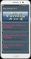 Blog Earning A to Z Guide capture d'écran 1
